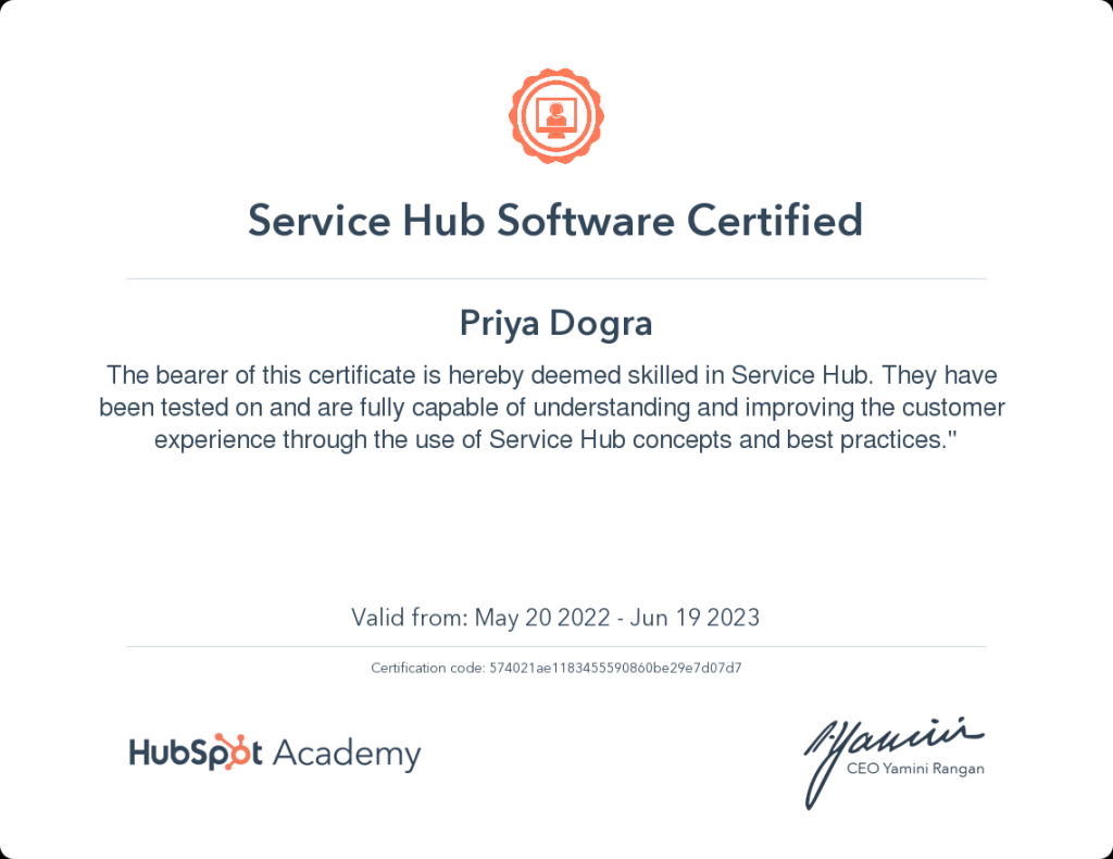 service hub software certification - Hubspot Service Hub Software Certification Exam Answers