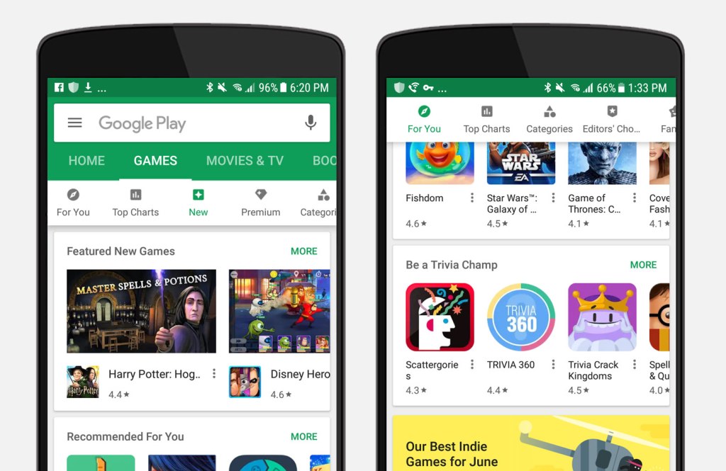 mobile apps play store - % of Google Play Game Downloads Come From Search and Browse,